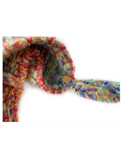 Haila - Women’s Colorblock Knit Earflap Beanie