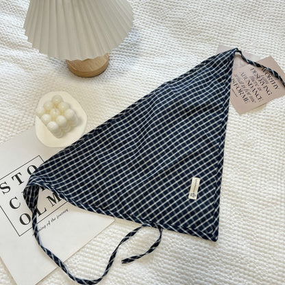Scarvii - Plaid Triangle Headscarf