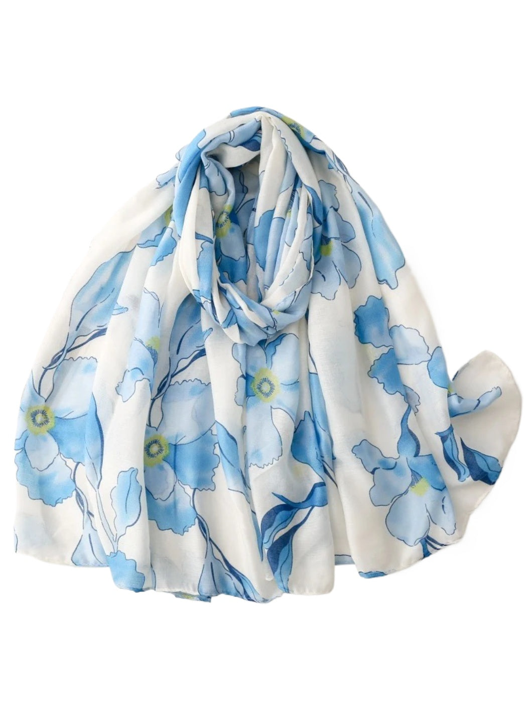 Scarvii - Watercolor Poppy Floral Wrap Scarf