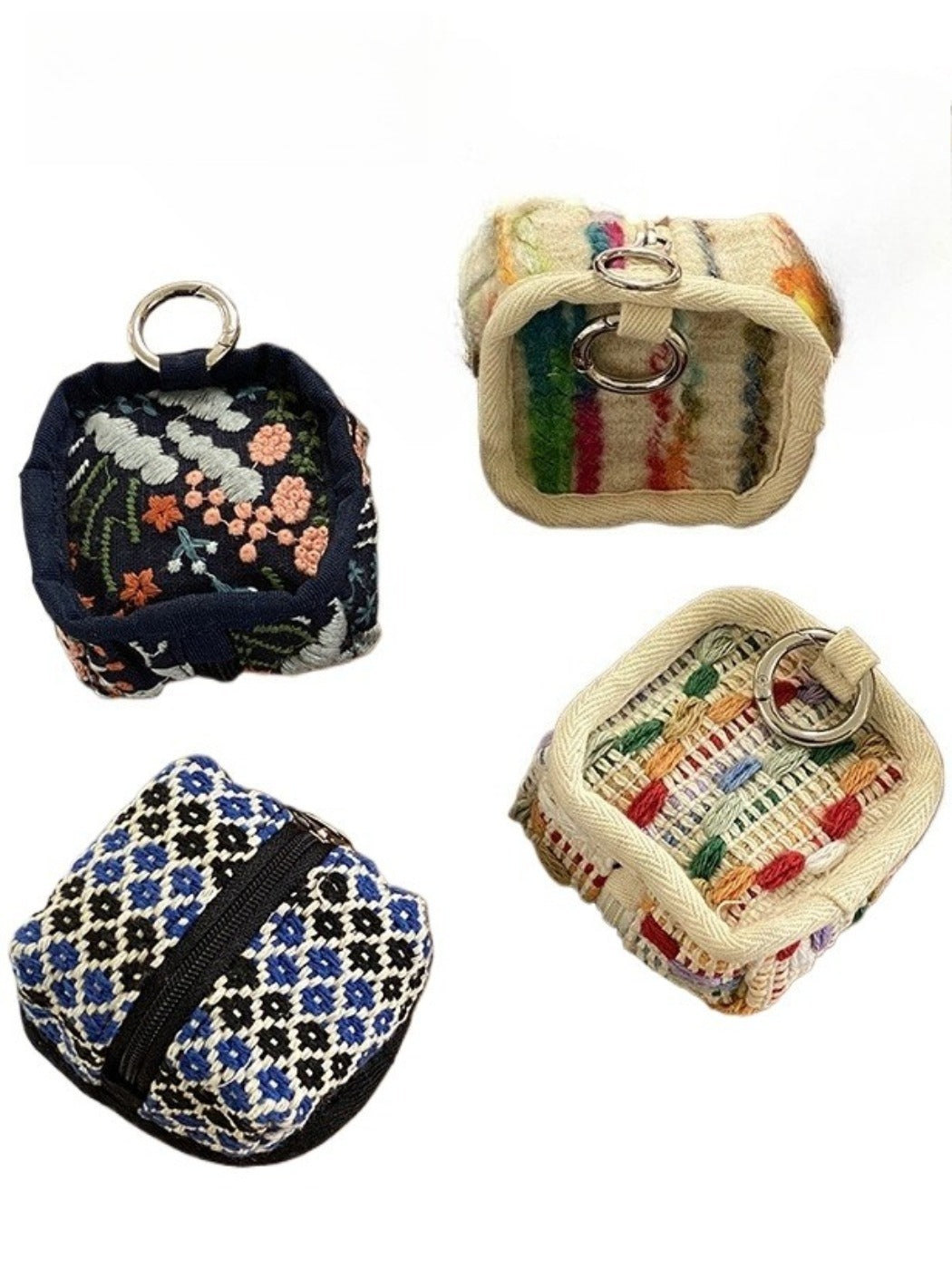 Cosbai - Practical Mini Keychain Storage Pouch With Zipper