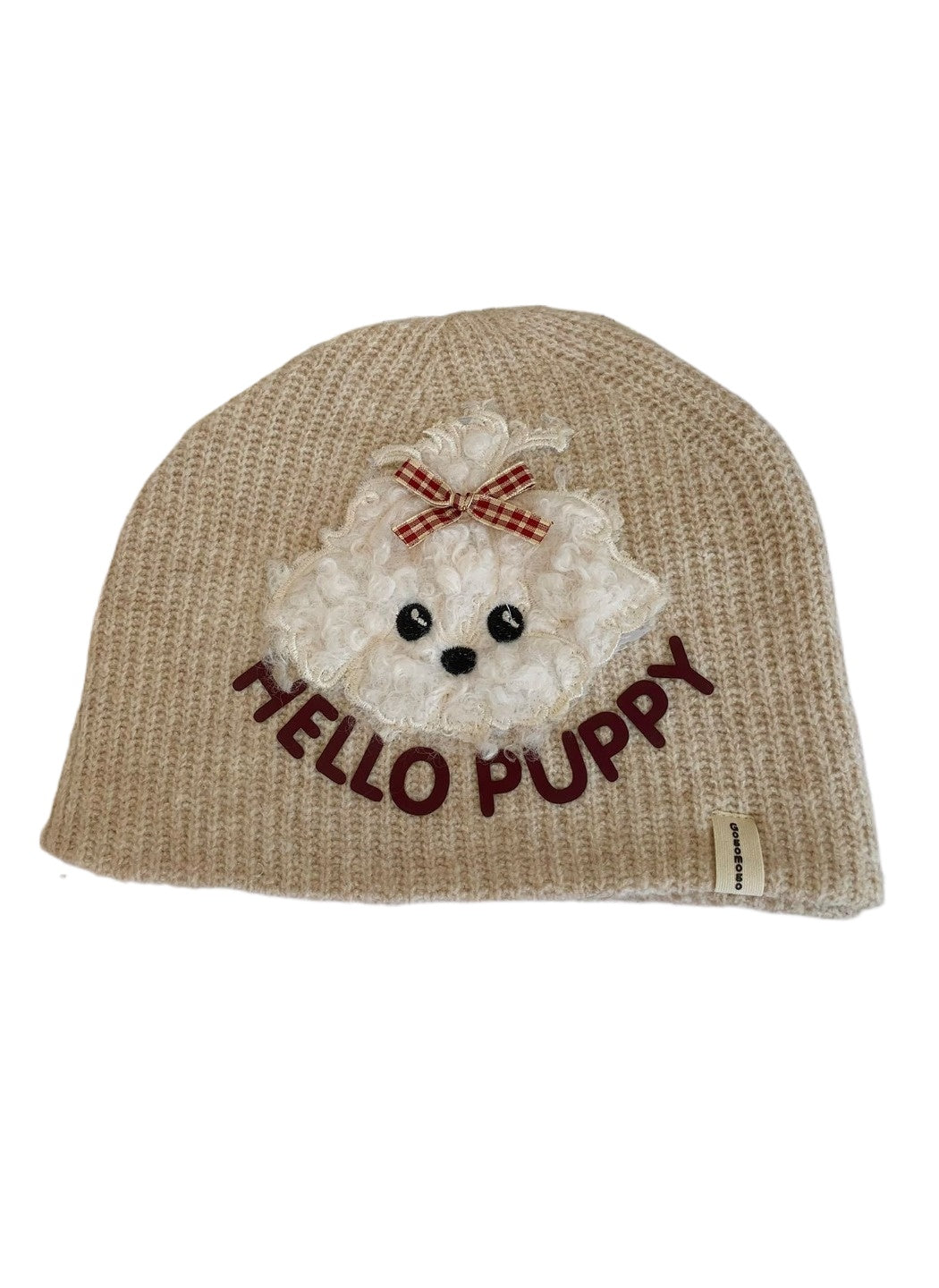 Haila - Textured Puppy Knit Beanie