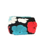 Cosbai - Large Capacity of Floral Tweed Zipper Makeup Bag