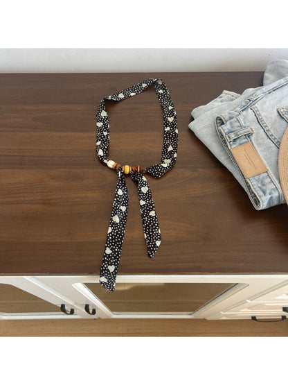 Scarvii Decorative Beaded Skinny Scarf