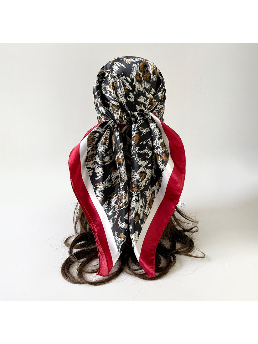 Scarvii - Abstract Leopard Border Square Scarf