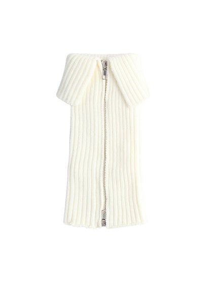 Cozyra - Two-Way Zipper Ribbed Knit Leg Warmers