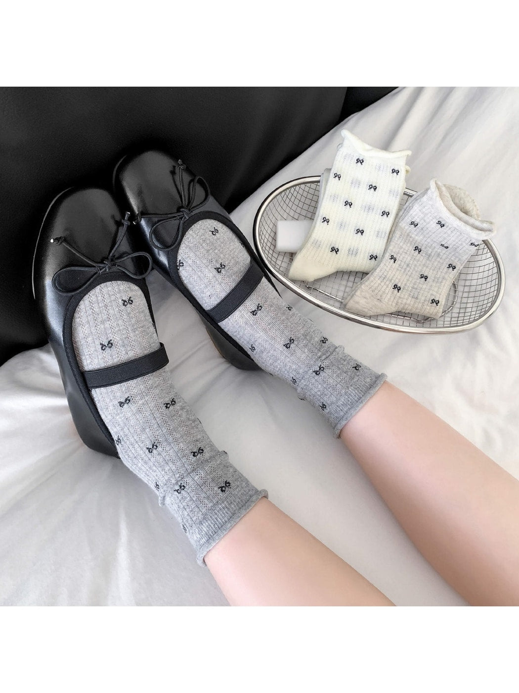 Rufia - Sweet Style Bow Crew Socks