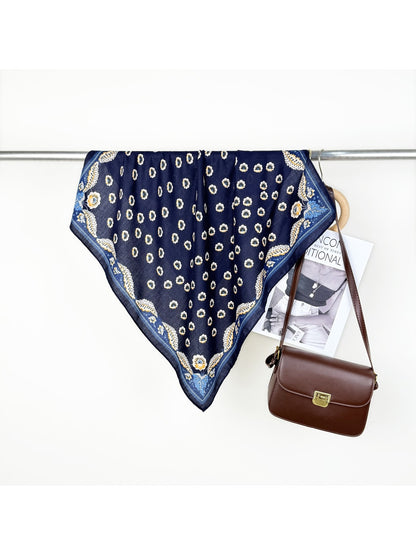 Scarvii - Classic Eye Medallion Print Square Scarf