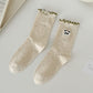 Rufia - Embroidered Animal Crew Socks