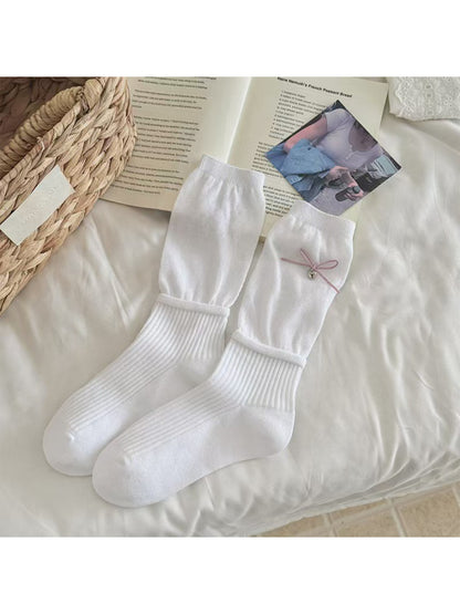 Rufia - Delicate Ribbon Charm Crew Socks product image 4
