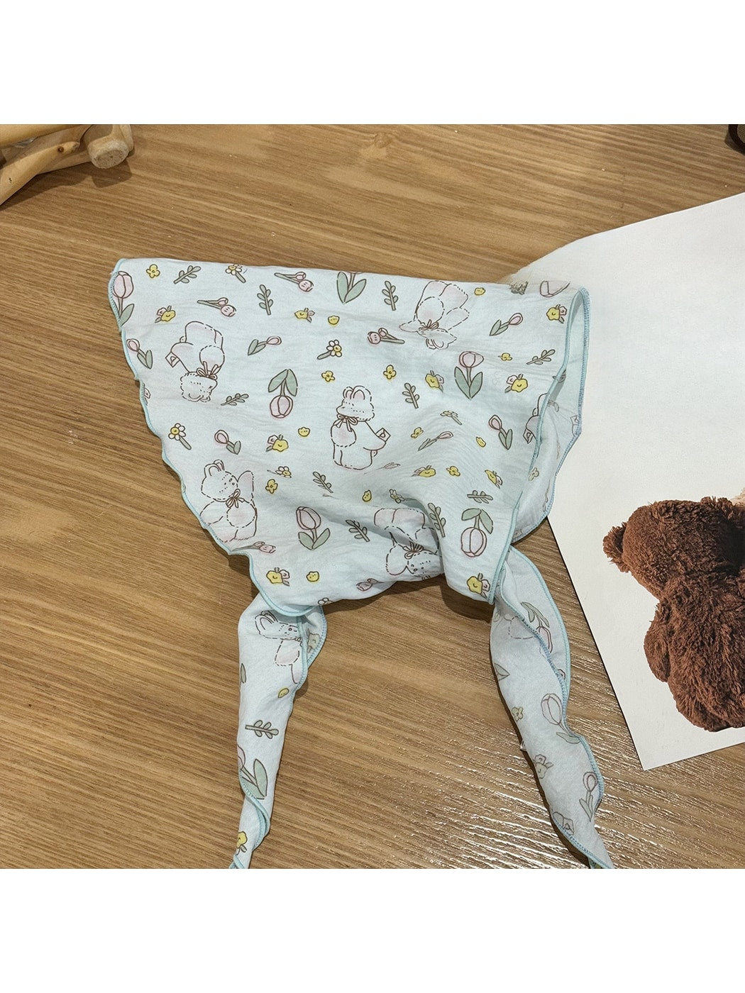 Scarvii - Cute Rabbit Print Sweet Triangle Bandana