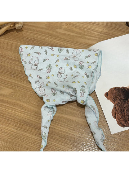 Scarvii - Cute Rabbit Print Sweet Triangle Bandana