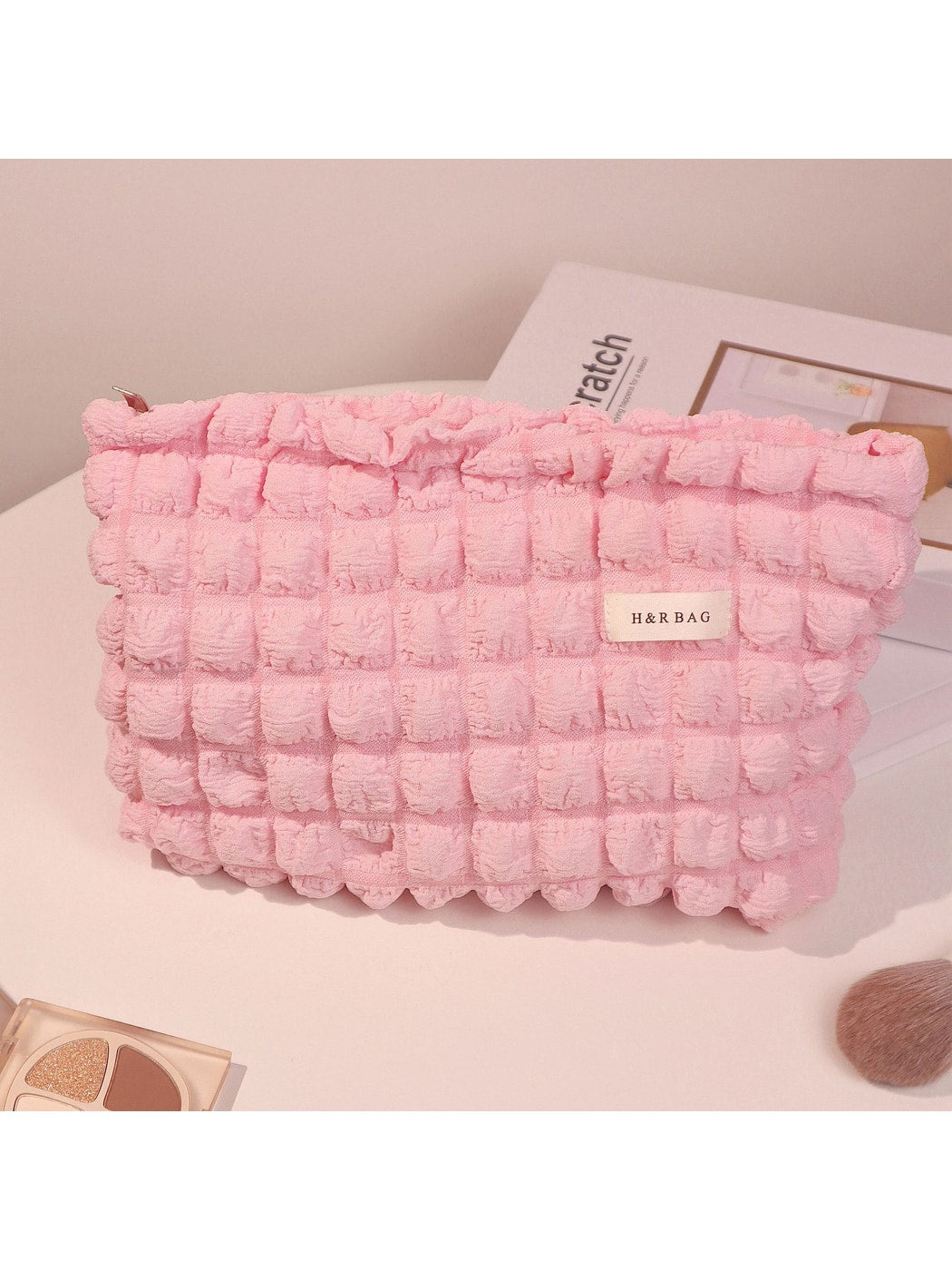 Cosbai - Textured Bubble Women's Cosmetic Bag