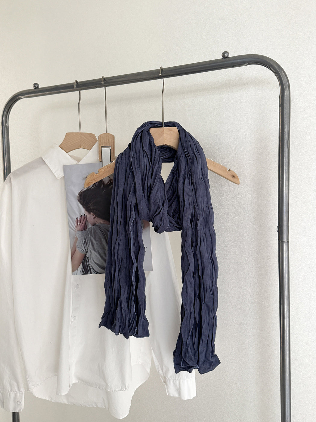 Scarvii - Crinkle Texture Long Scarf