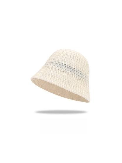 Haila - Hollow-Out Round Crown Women's Bucket Hat