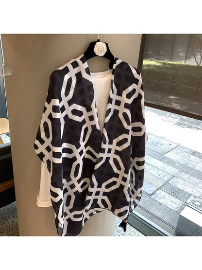 Scarvii - Geometric Print Layering Fashion Shawl