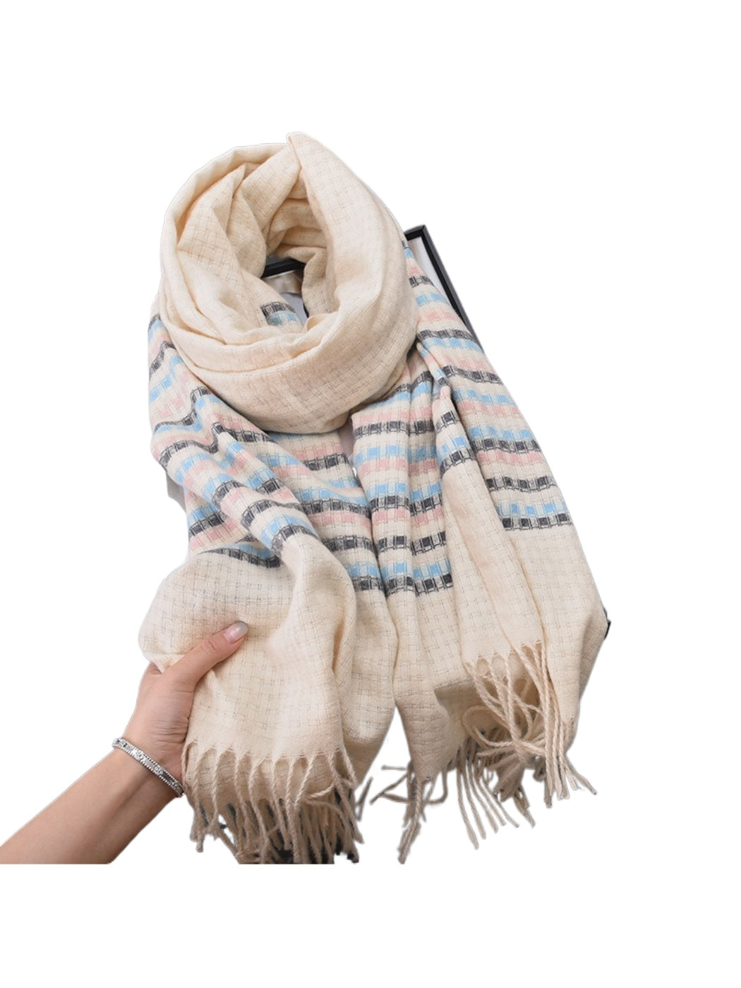 Scarvii - Soft Striped Lightweight Scarf