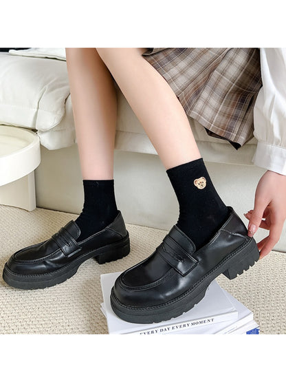 Rufia - Tiny Bear Patch Crew Socks
