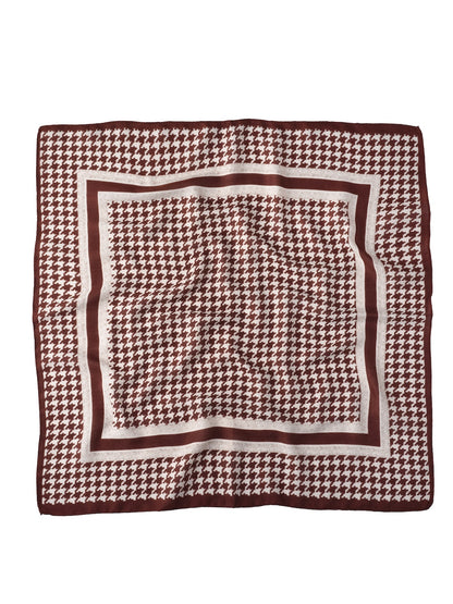 Scarvii - Classic Houndstooth Square Scarf