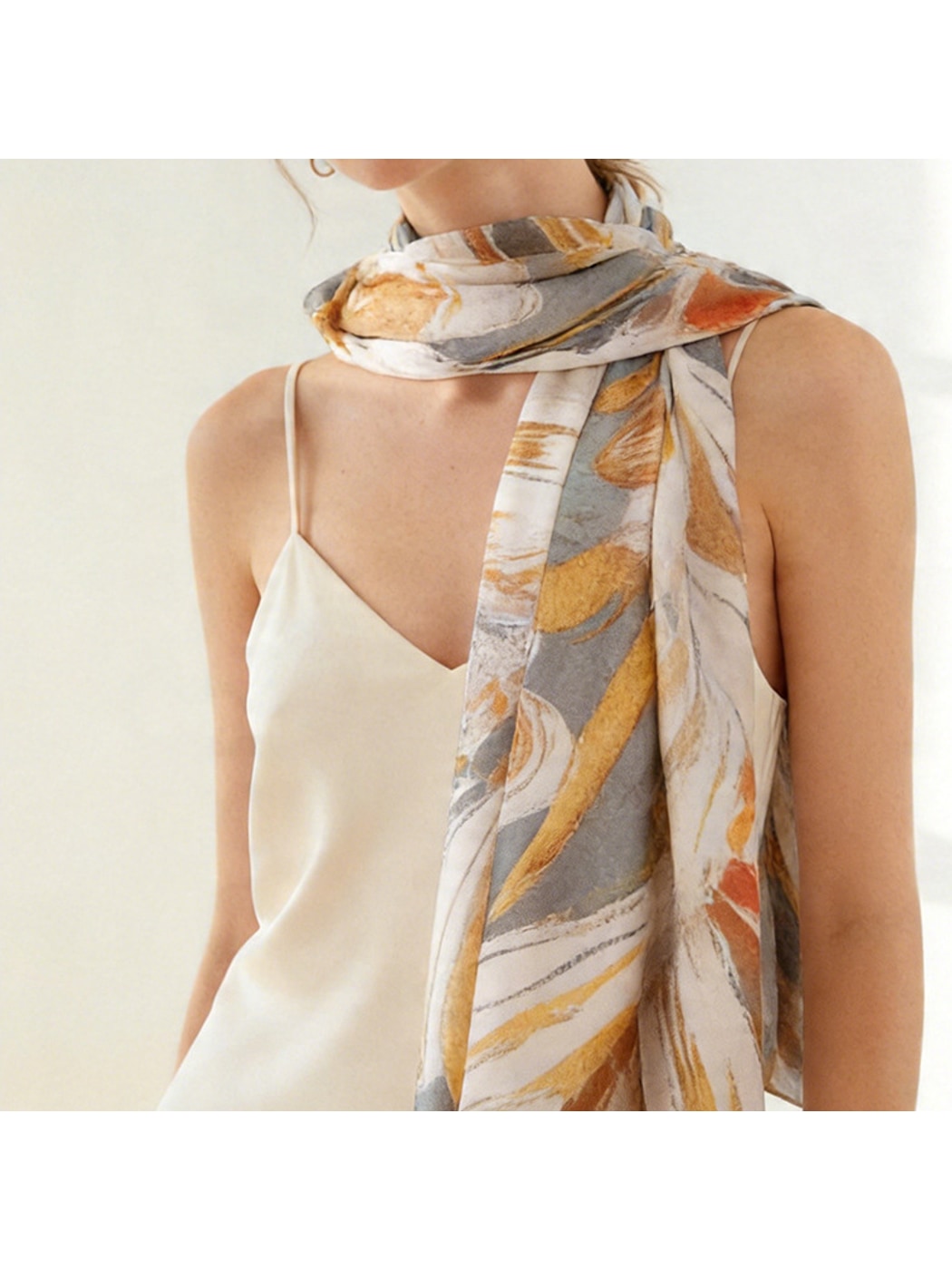 Scarvii - Vibrant Watercolor Printed Fashion Scarf