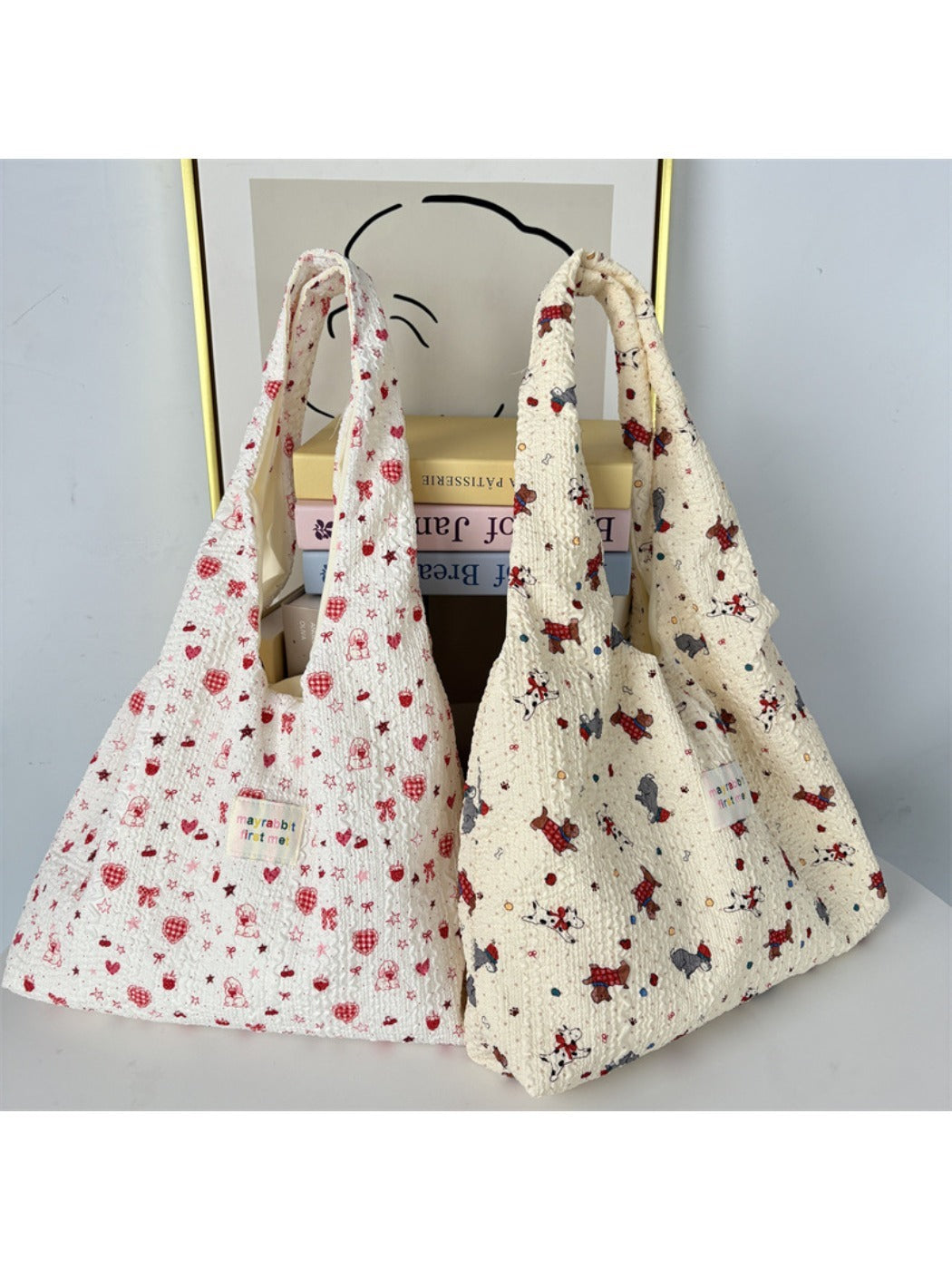 Cosbai – Cute Tote Bag with Cartoon Patterns