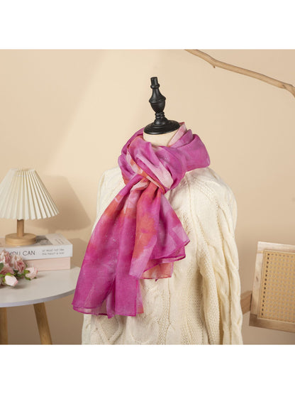 Scarvii - Pink Watercolor Print Scarf