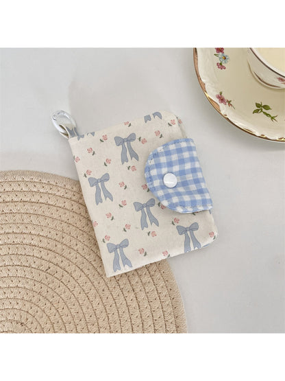 Cosbai - Vintage Floral Snap Button Coin Purse