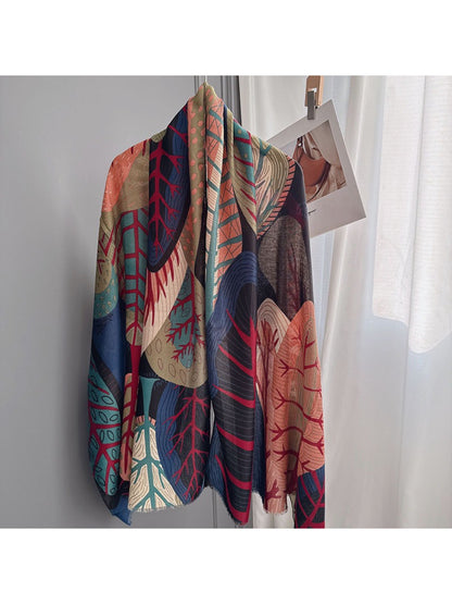 Scarvii - Abstract Botanical Patchwork Scarf