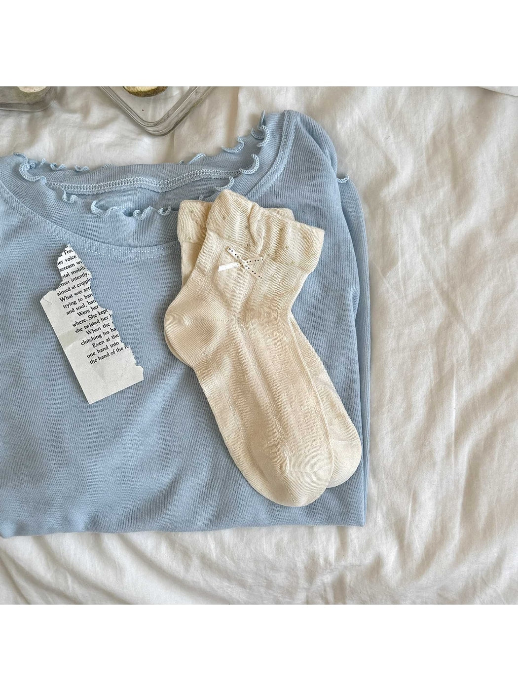 Rufia - Sweet Bow Polka Dot Ankle Socks