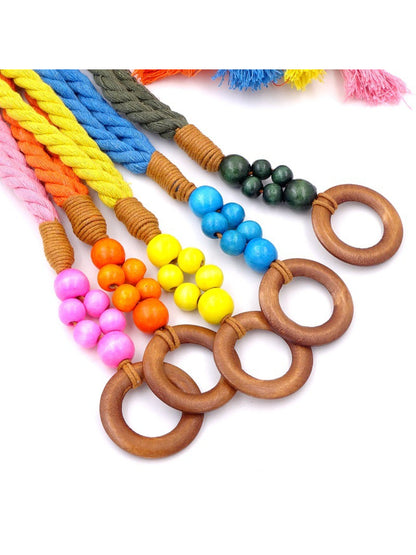 Beco Vibrant Braided Beads Ring Detail Waist Belt alternate product view
