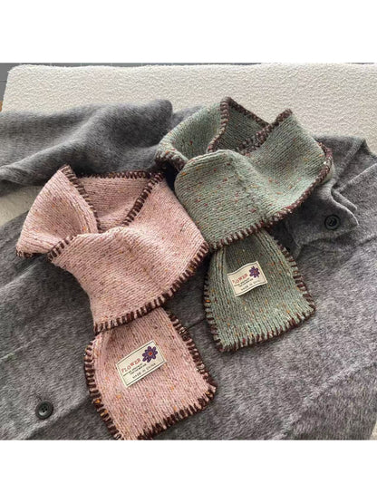 Scarvii - Flecked Blanket Stitch Knit Scarf