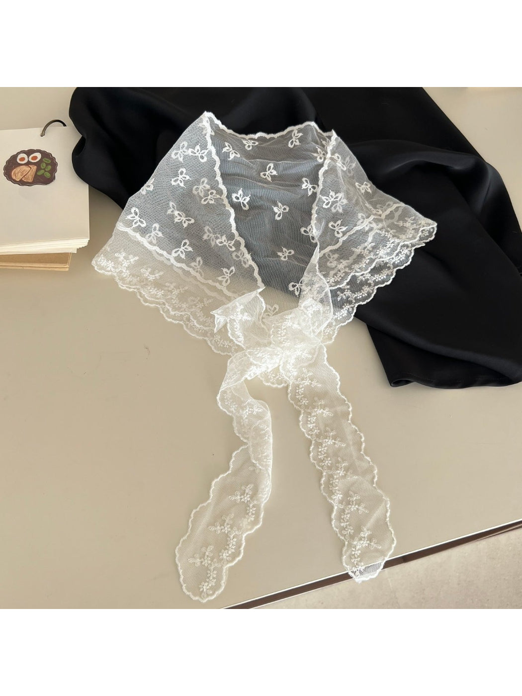Scarvii Bow Lace Triangle Scarf product image
