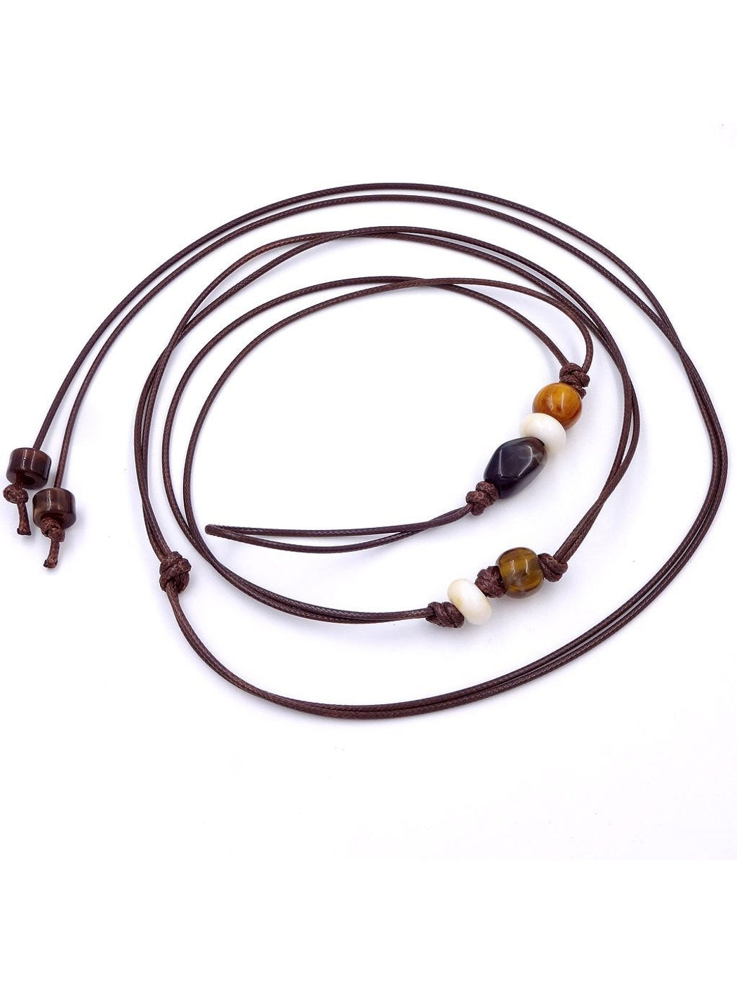 Beco - Simple Style Woven Beaded Dress Waist Belt