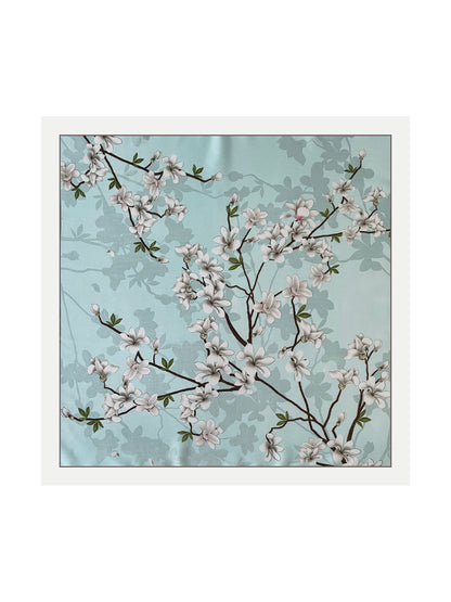 Scarvii - Fashion Floral Print Square Scarf
