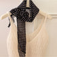 Scarvii - Elegant Sheer Polka Dot Skinny Scarf