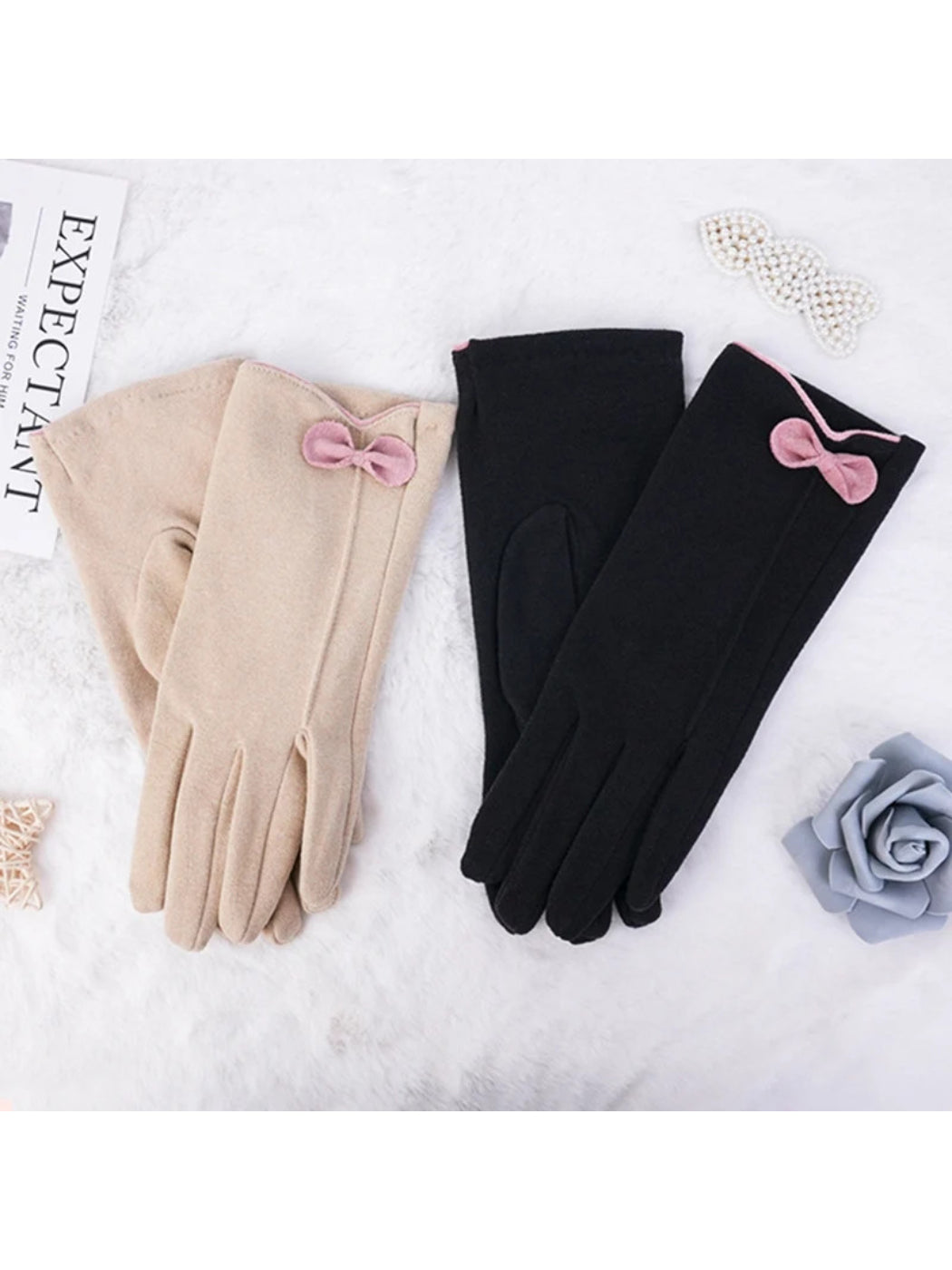 Gloving Pink Touch Screen Winter Gloves