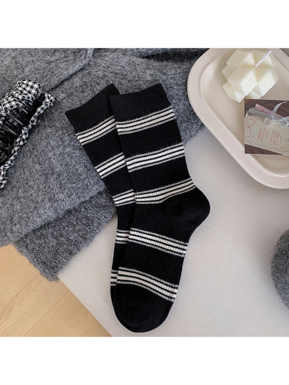 Rufia - Classic Stripe Ribbed Crew Socks product image 4