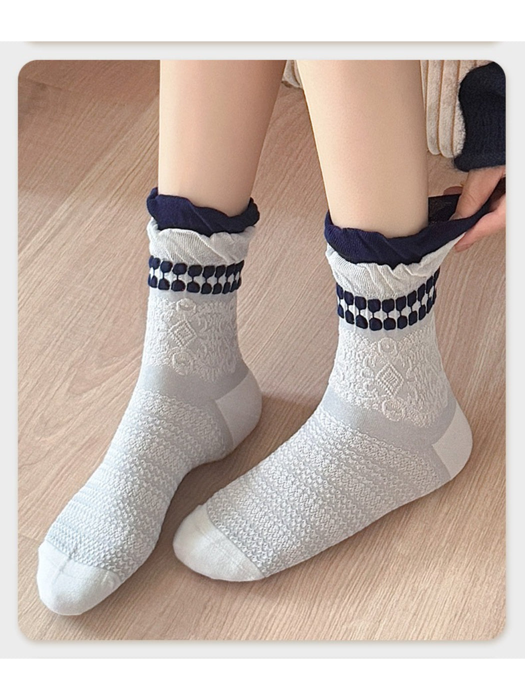 Rufia - Crafted Texture Crew Socks