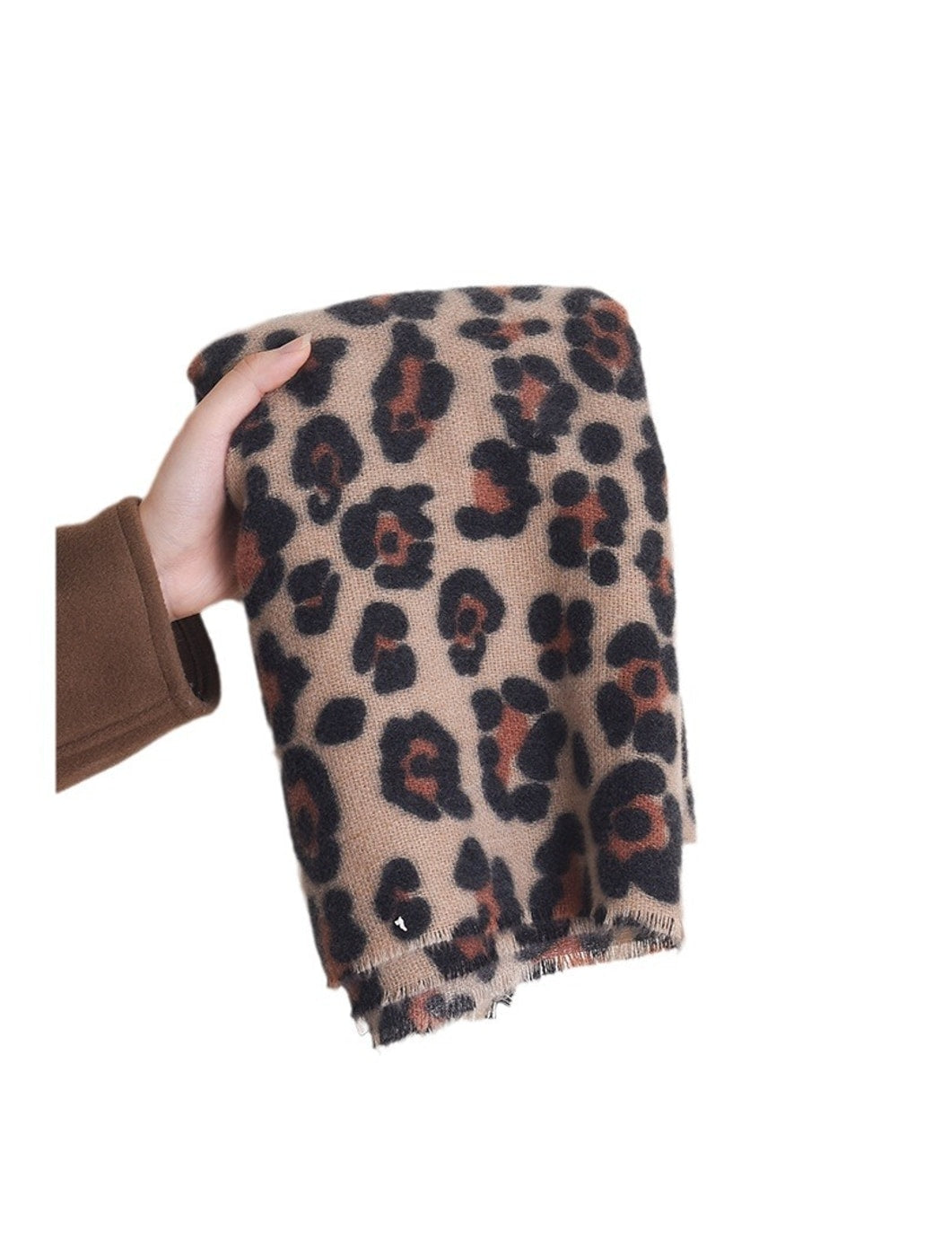 Scarvii - Printed Leopard Pattern Women's Winter Scarf