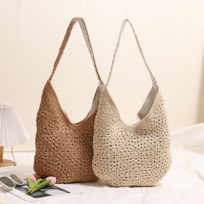 Cosbai - Boho Crochet Tote Bag