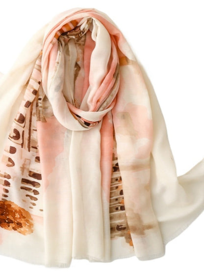 Scarvii - Oversized Landscape Print Scarf