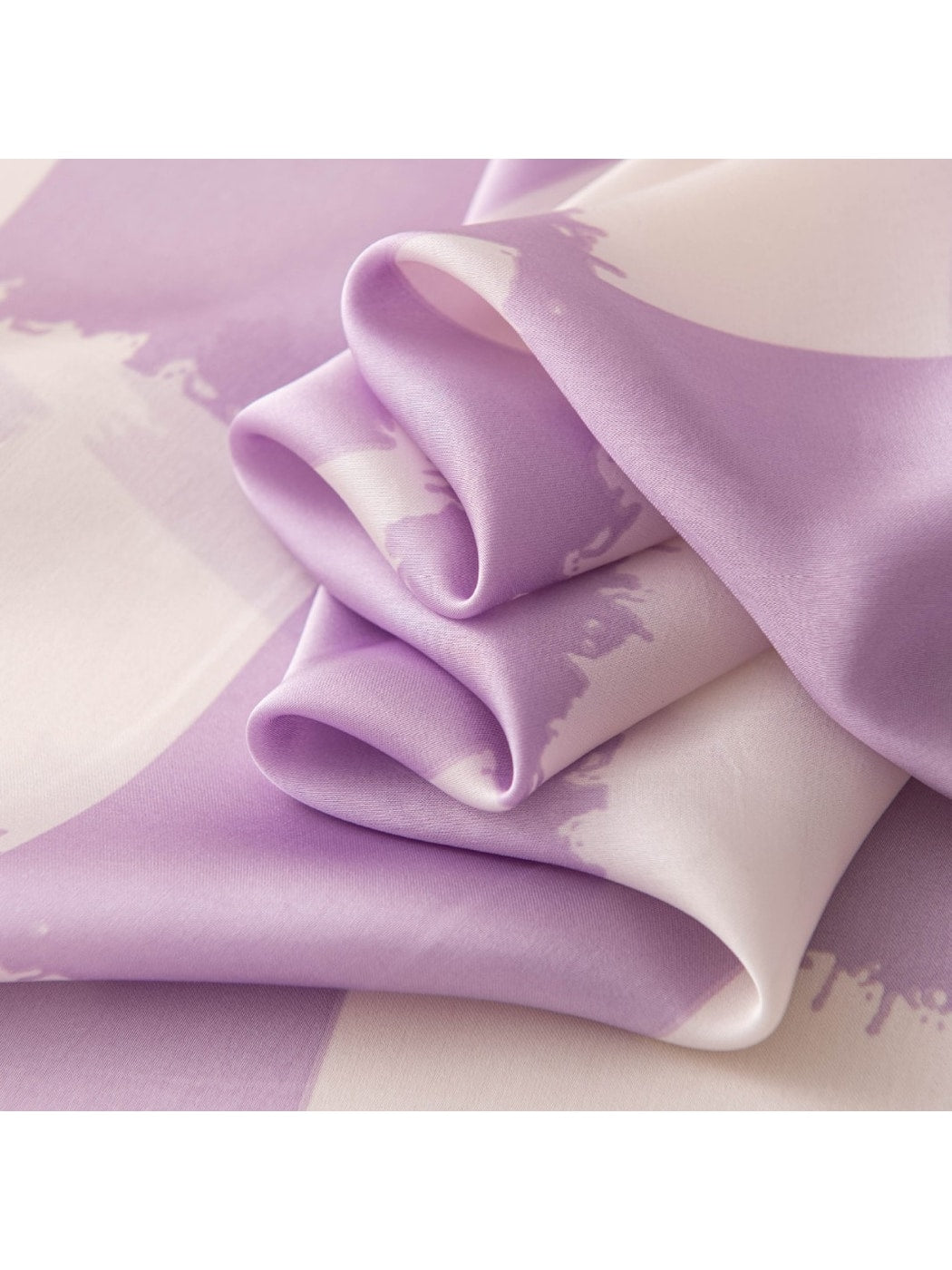 Scarvii - Purple Plaid Printed Fashion Square Scarf