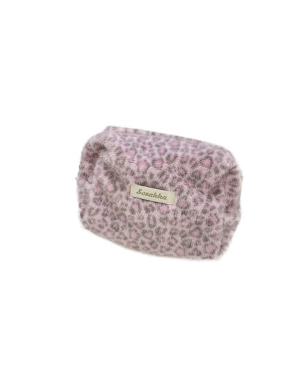 Cosbai – Leopard Plush Makeup Pouch