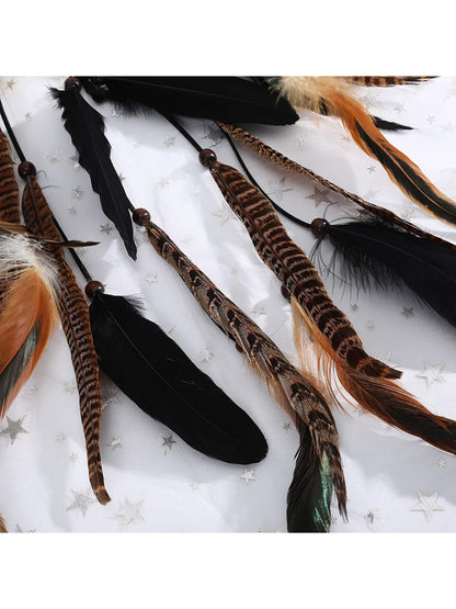 Hairish - Boho Dark Feather Hair Clip Headpiece