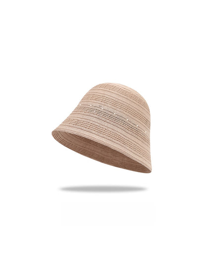 Haila - Hollow-Out Round Crown Women's Bucket Hat