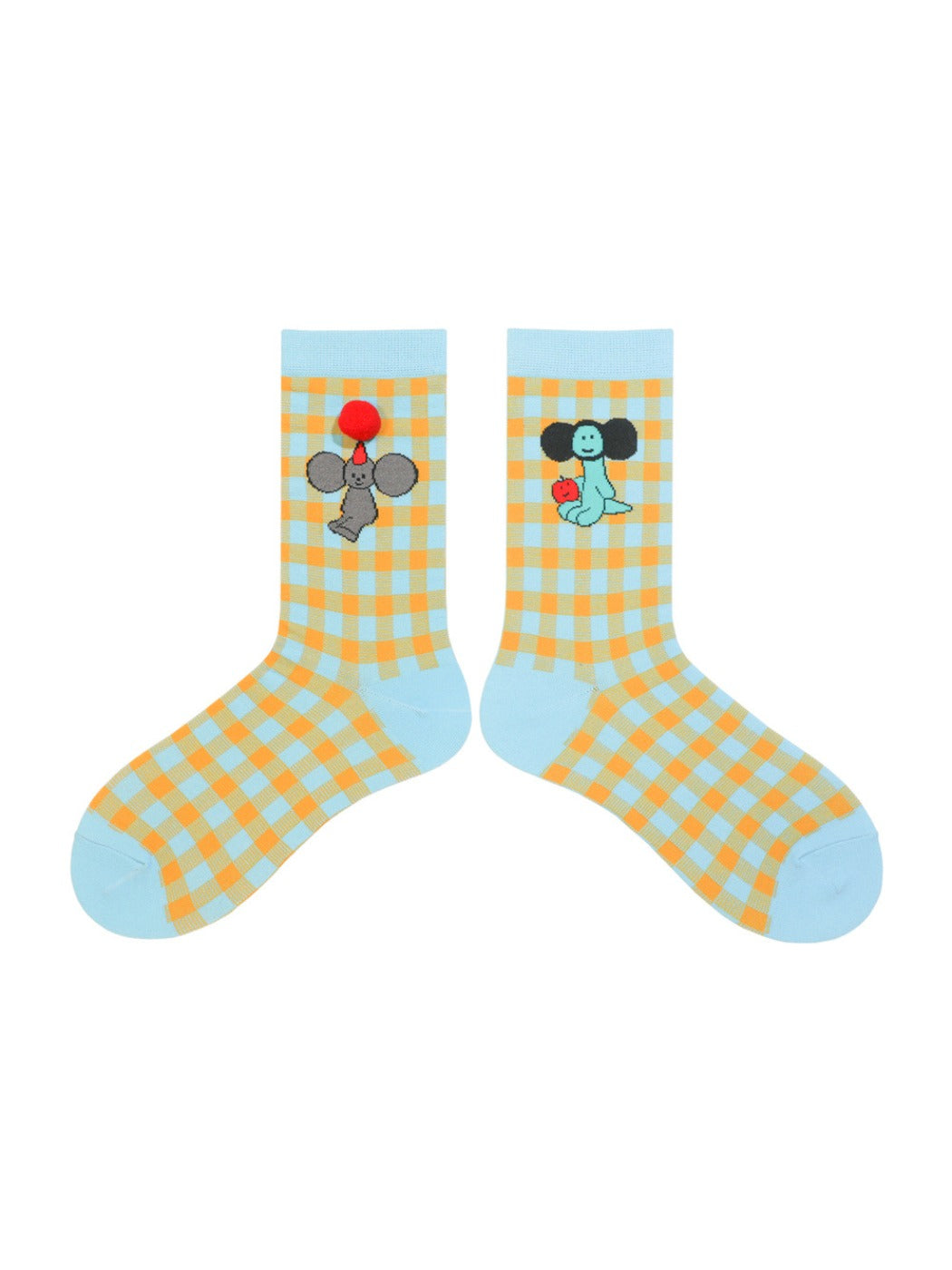 Rufia - Playful Cartoon Character Sports Ankle Socks
