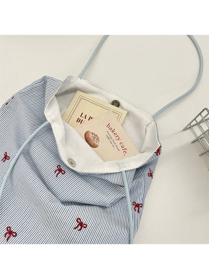 Cosbai – Sweet Gingham Shoulder Tote Bag