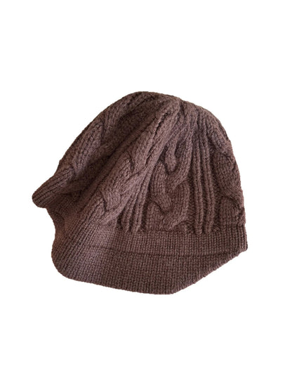 Haila - Red Cable Knit Beanie