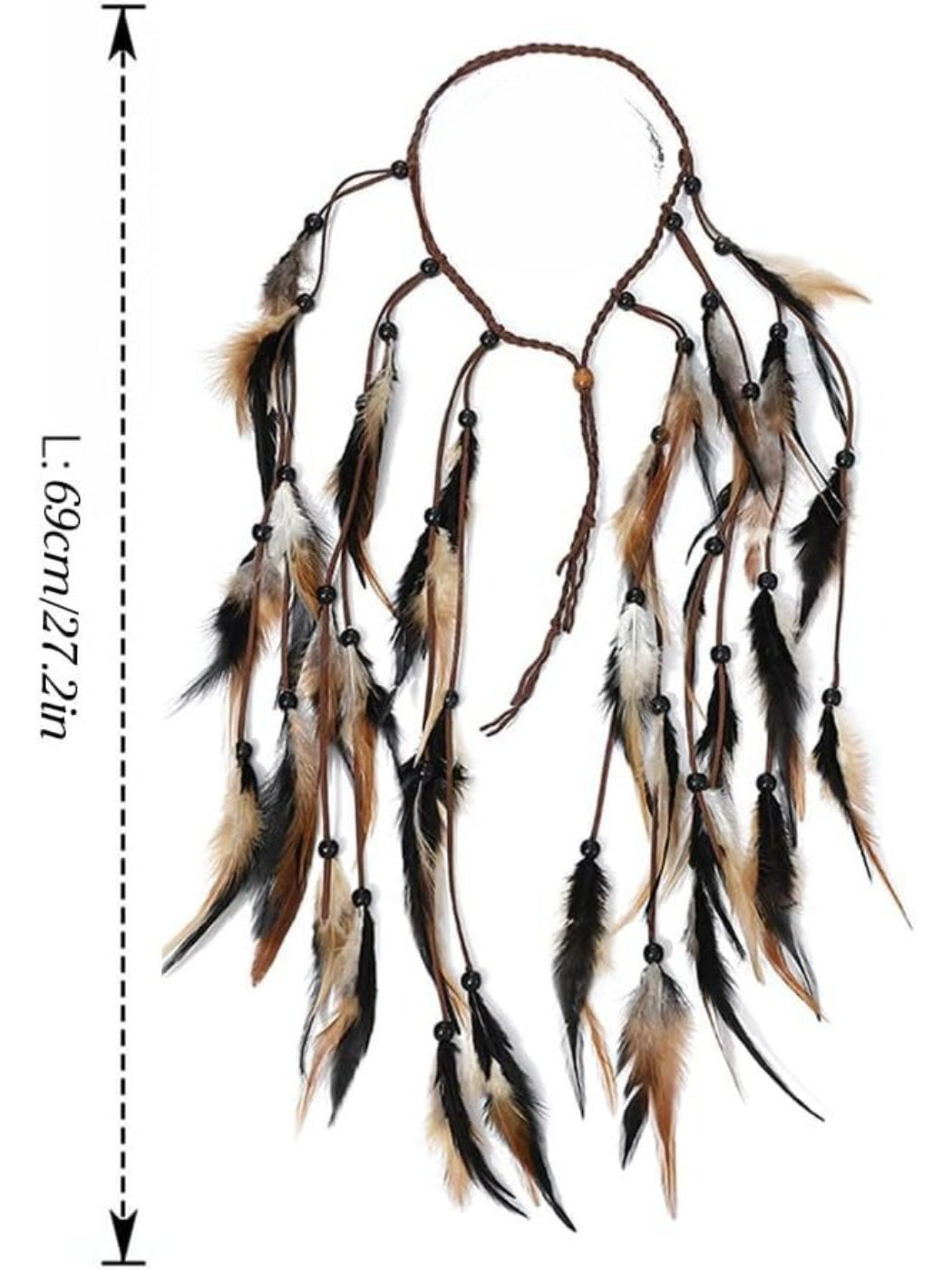 Hairish - Tribal Feather Hair Garland