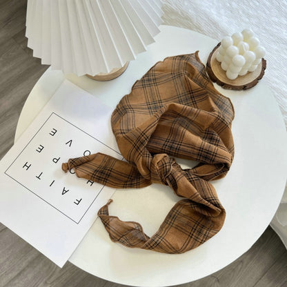 Scarvii - Plaid Triangle Headband