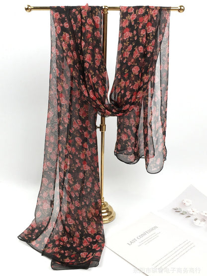 Scarvii - Floral Print Scarf & Shawl